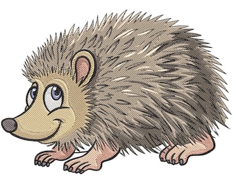 Hedgehog Machine Embroidery Design, Cute Hedgehog Design Kids Animal File, Woodland Embroidery Hedgehog Embroidery