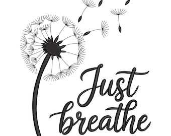 Projekt haftu "Just Breathe", plik haftu "Just Breathe Flower Summer", wzór haftu maszynowego "Dmuchawiec", kwiat mniszka lekarskiego