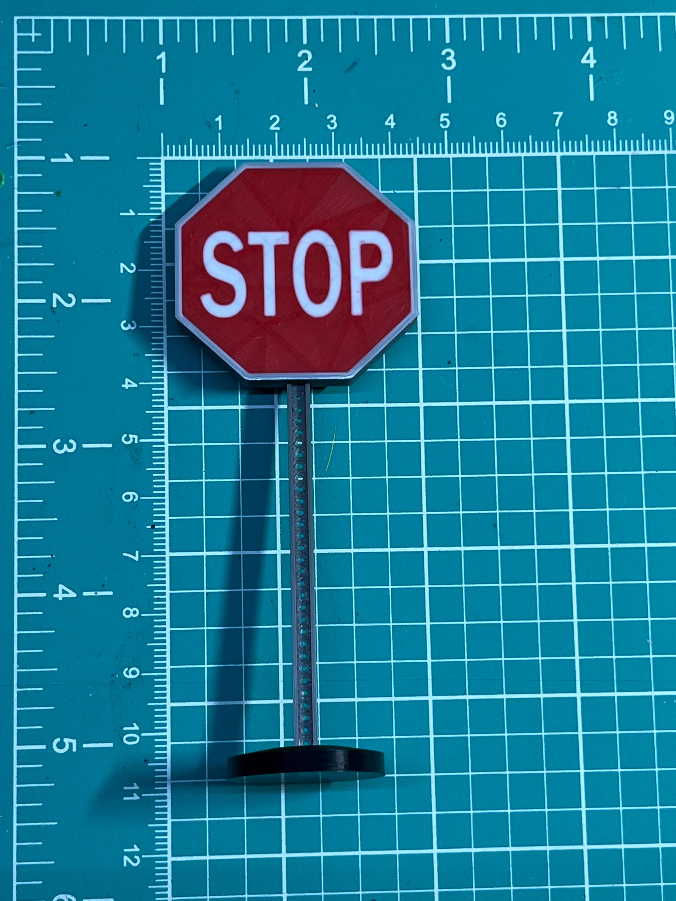 Scale Stop Sign 1/24th Scale Stop Sign | 3D Printed Miniature - Etsy