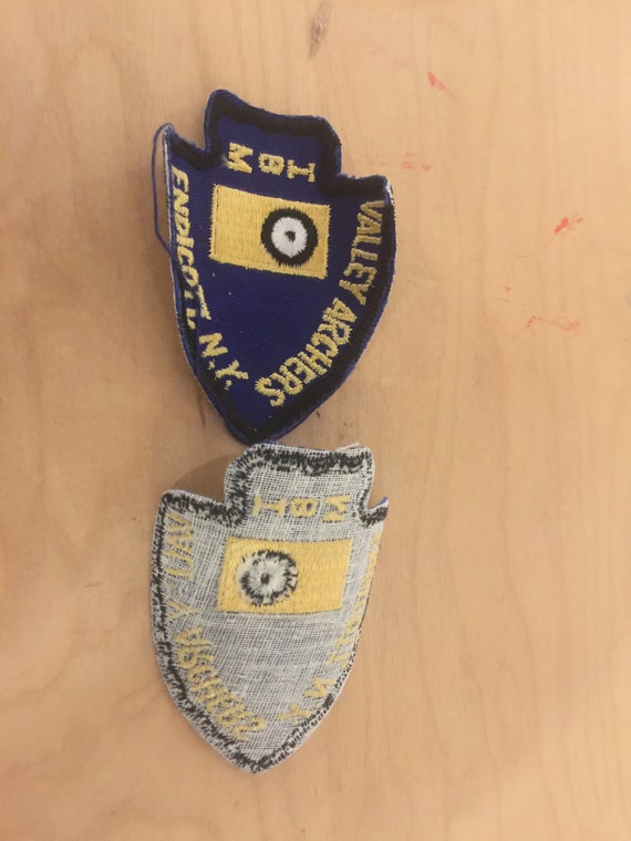 Archery patch, archery club, 1960's, endicott,ny, val… Gem