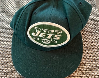 vintage  baseball cap, ny jets, size 7 , made usa.,100% wool , 1970's/80's