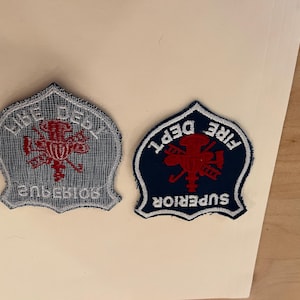 fire /dept  patch, superior,wisconsin?,1960&#39;s, new old stock