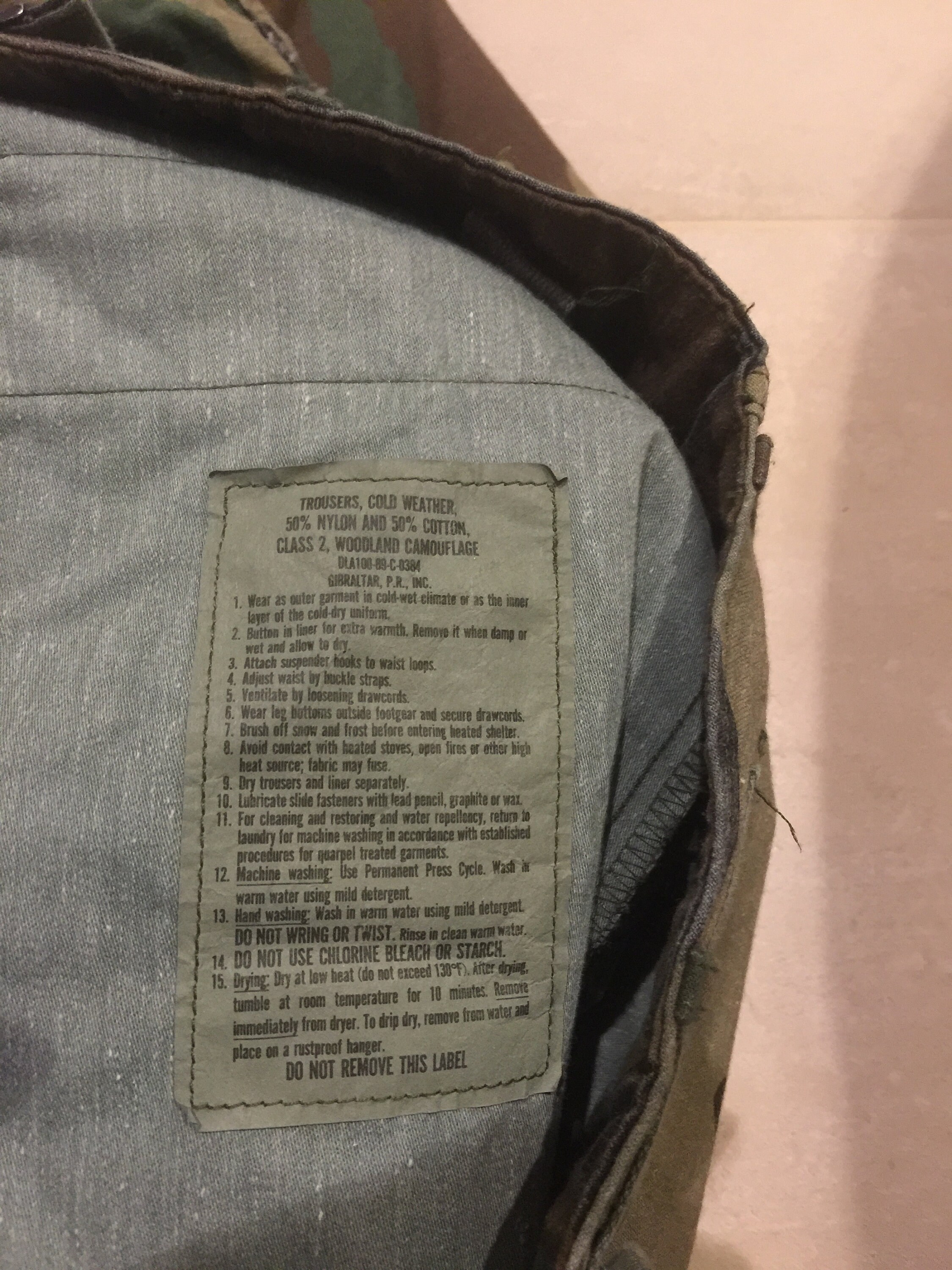 Woodland M65 Pant, Gi,used Good Small Short , 1989 - Etsy