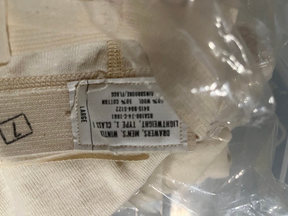 long johns, new old stock, us army,50/ 50%wool&co… - image 6