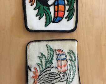 vintage toucan patch, new old stock, us made,1970&#39;s