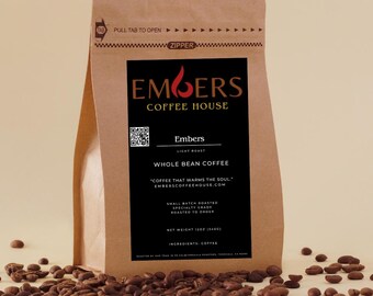 Embers Light Roast Coffee Whole Bean