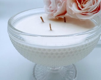 Clear glass 9oz. container soy candle - Lavender essential oils scented