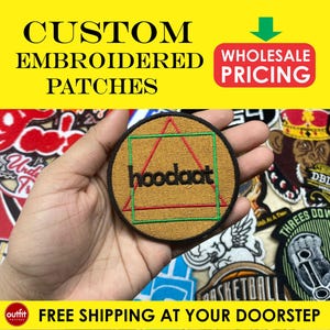 Custom Embroidered patches, Custom logo Patches, Custom Iron On Patches, Custom VELCRO Hook & Loop Patches, Custom Sew on Patches