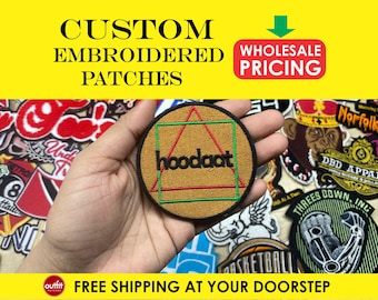 Custom Embroidered patches, Custom logo Patches, Custom Iron On Patches, Custom VELCRO Hook & Loop Patches, Custom Sew on Patches, Chenille