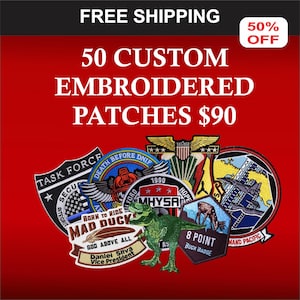 Embroidered Patches, Custom Patches, Iron on Patches, Wholesale Patches, Custom Made Patches, Sew on Patches, Velcro Patches,
