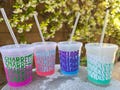 Personalized Color Changing Cup: Bachelorette Party Favor with Lid & Straw