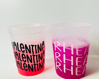 Personalized Color Changing Cup: Custom Party Favor Cup