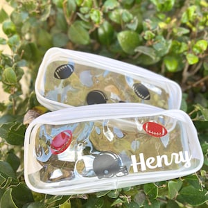 Personalized Football Party Favor Pouch: Custom Goody Bag For Sports Lover