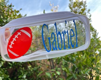 Personalized Football Pouch For Birthday Party Favor Football Team Gift Football Birthday Party Favor Custom Football Gift Goodie Bag