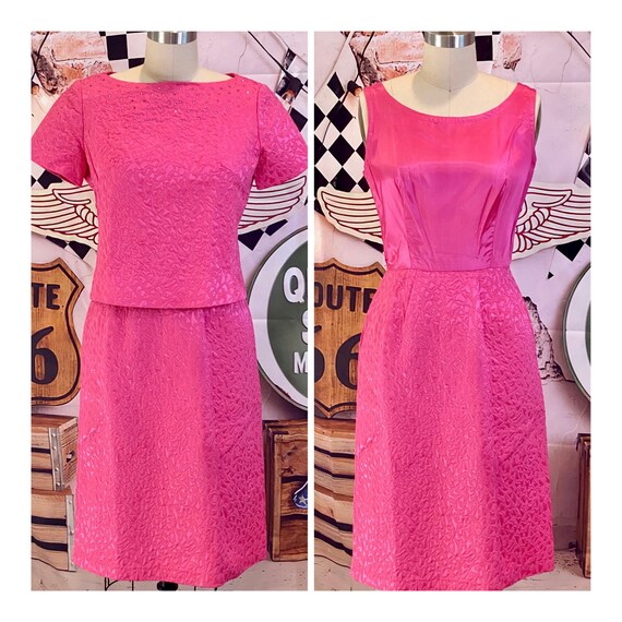 Adorable 1960s Bubblegum Pink L’Aiglon Dress Suit… - image 1