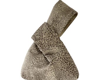 Classic Japanese Knot Bag, Italian cut velvet