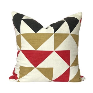 20&quot; square modern geometric abstract print pillow cover