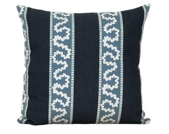 20" Indigo pillow cover