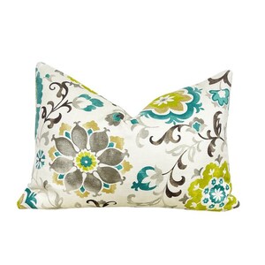 14&quot; x 20&quot; Floral Cotton Lumbar Pillow Cover
