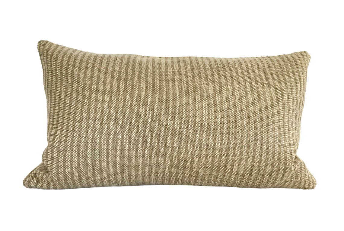 12' X 20 Striped Lumbar Pillow Cover Etsy