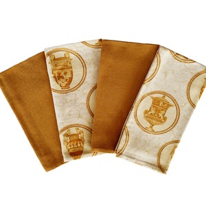 Set of 4 (four) oversized dinner napkins