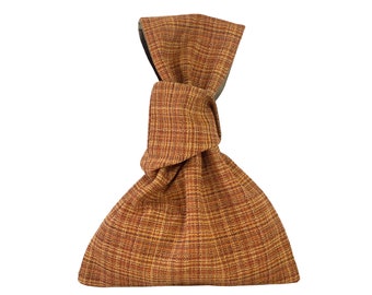 Japanese Knot Bag, Imported Tweed