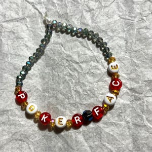 Poker Face Friendship Bracelet, Lady Gaga