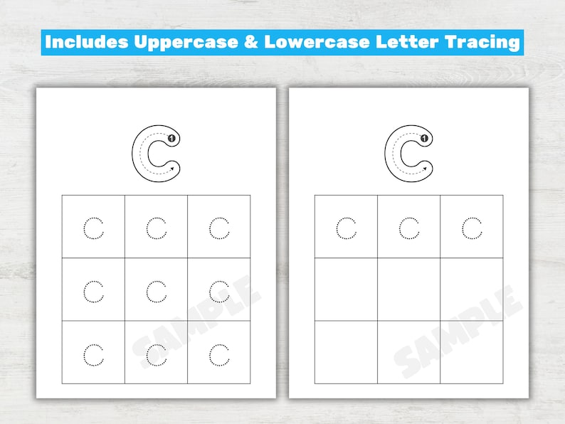 107 Letters Tracing Practice Bundle Preschool A–Z Alphabet Handwriting ...