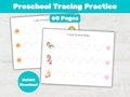 60 Preschool Line Tracing Worksheets Bundle, Fine Motor Pre-Writing Practice Printable for Toddlers (PDF) product logo