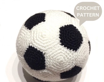 Soccer Ball Crochet Digital Download Pattern English With Instructions And Pics On How To Join The Pieces.