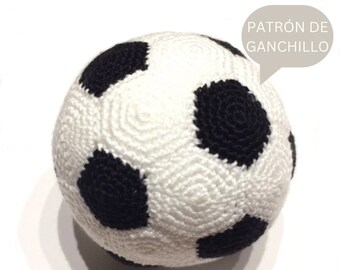Patrón de Pelota de Fútbol a ganchillo en PDF Digital en Español