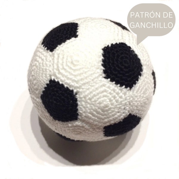 Patrón de Pelota de Fútbol a ganchillo en PDF Digital en Español