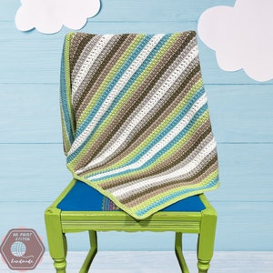 Summer Time Vibrant Summery Baby Blanket Afghan Crochet Pattern
