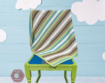 Summer Time Vibrant Summery Baby Blanket Afghan Crochet Pattern