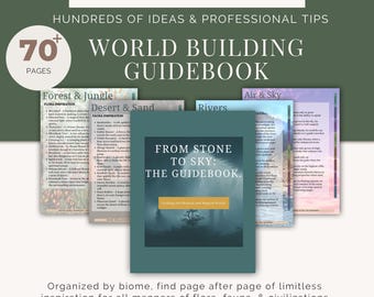 Fantasy Worldbuilding Workbook | Fillable Novel Planner & Writing Template for Authors