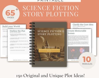 Science Fiction Schreib-Arbeitsheft | Anleitung zur Plot-Planung + Sci-Fi Story Prompts