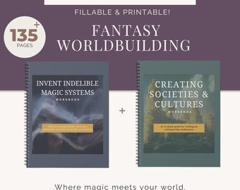 Fantasy Planner | Novel Template, Author Planner, Writing Template, World Building, Fantasy Book, Romantasy Book, How To Write, Fillable