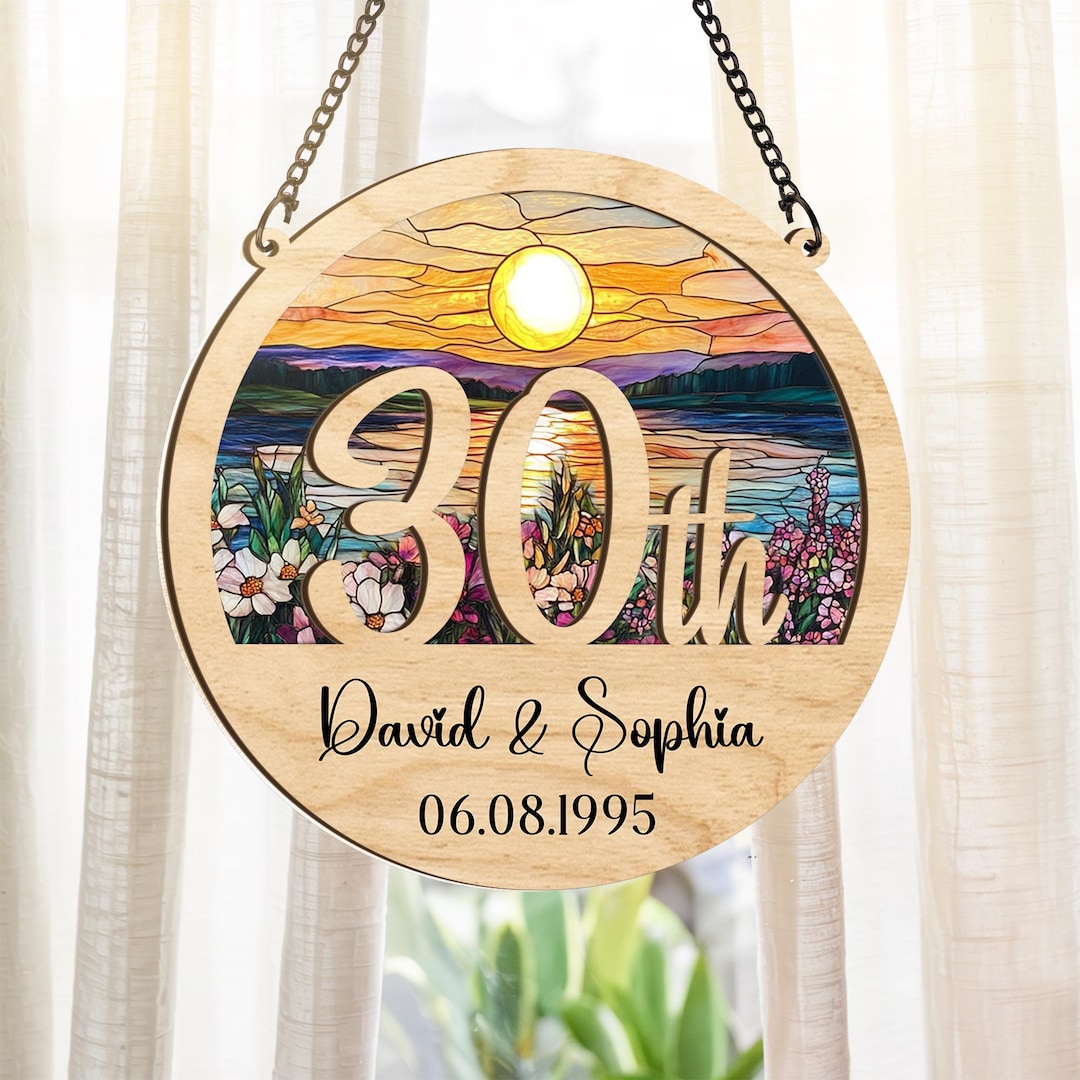 Mother And Daughter Forever Linked Together - Personalized Suncatcher Ornament P120321