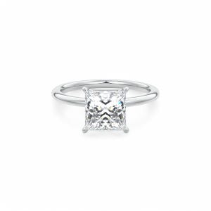 1,5 CT Princess Cut Moissanite Diamond Solitaire-verlovingsring, Solitaire Moissanite-verlovingsring, Solitaire-trouwring