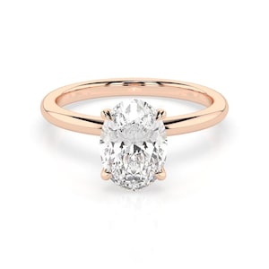 Oval Engagement Ring, Moissanite Wedding Ring for Women, 1.50 CT Oval Moissanite Solitaire Ring, Anniversary Gift Ring, Propose Ring