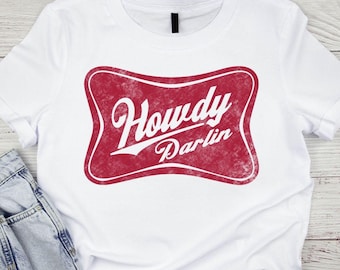 Howdy Darlin&#39; T-Shirt: Nashville Vintage Style Tee
