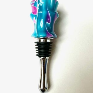 Acrylic bottle stopper, lathe turned acrylic bottle stopper, colorful bottle stopper