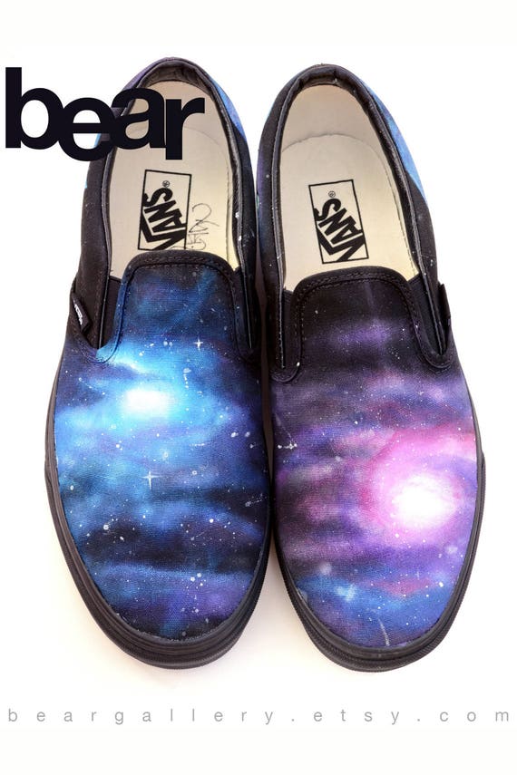 galaxy slip on vans