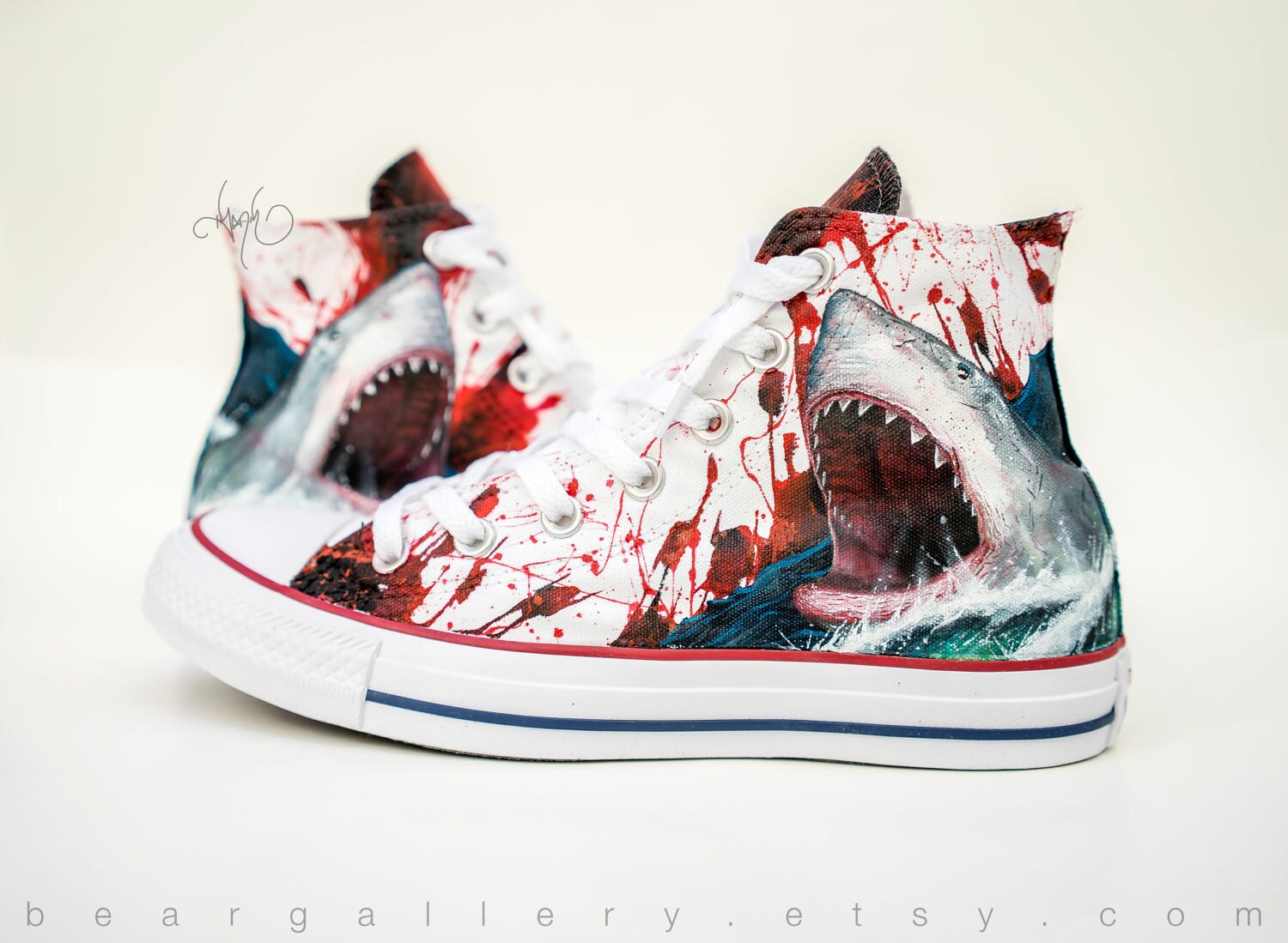 converse shark shoes