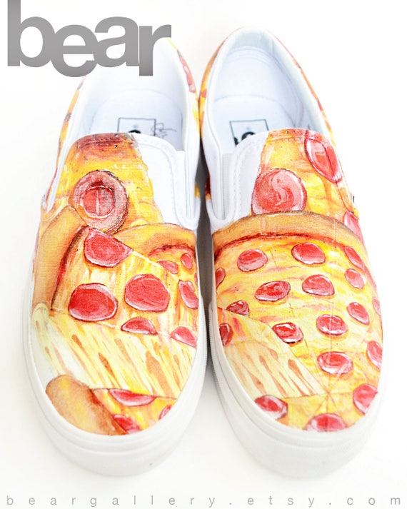 vans slip on pizza