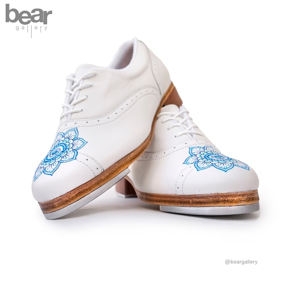 Custom Hand Painted Tap Dance Shoes Mandala Tap Dance Shoes Etsy