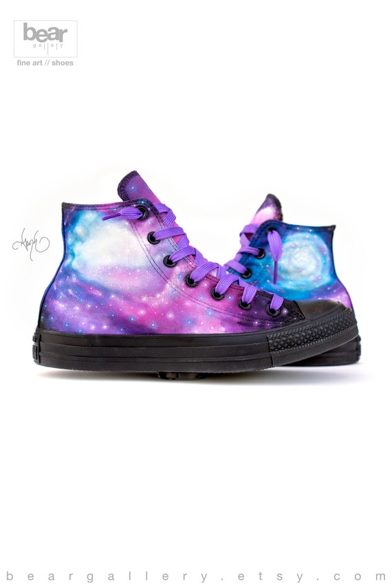 galaxy painted converse