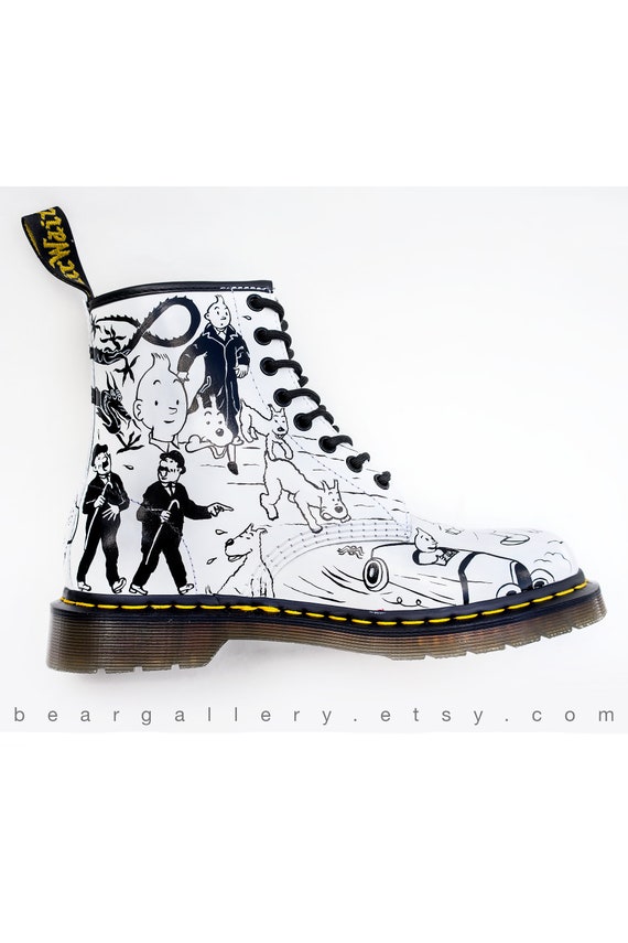 hand painted dr martens