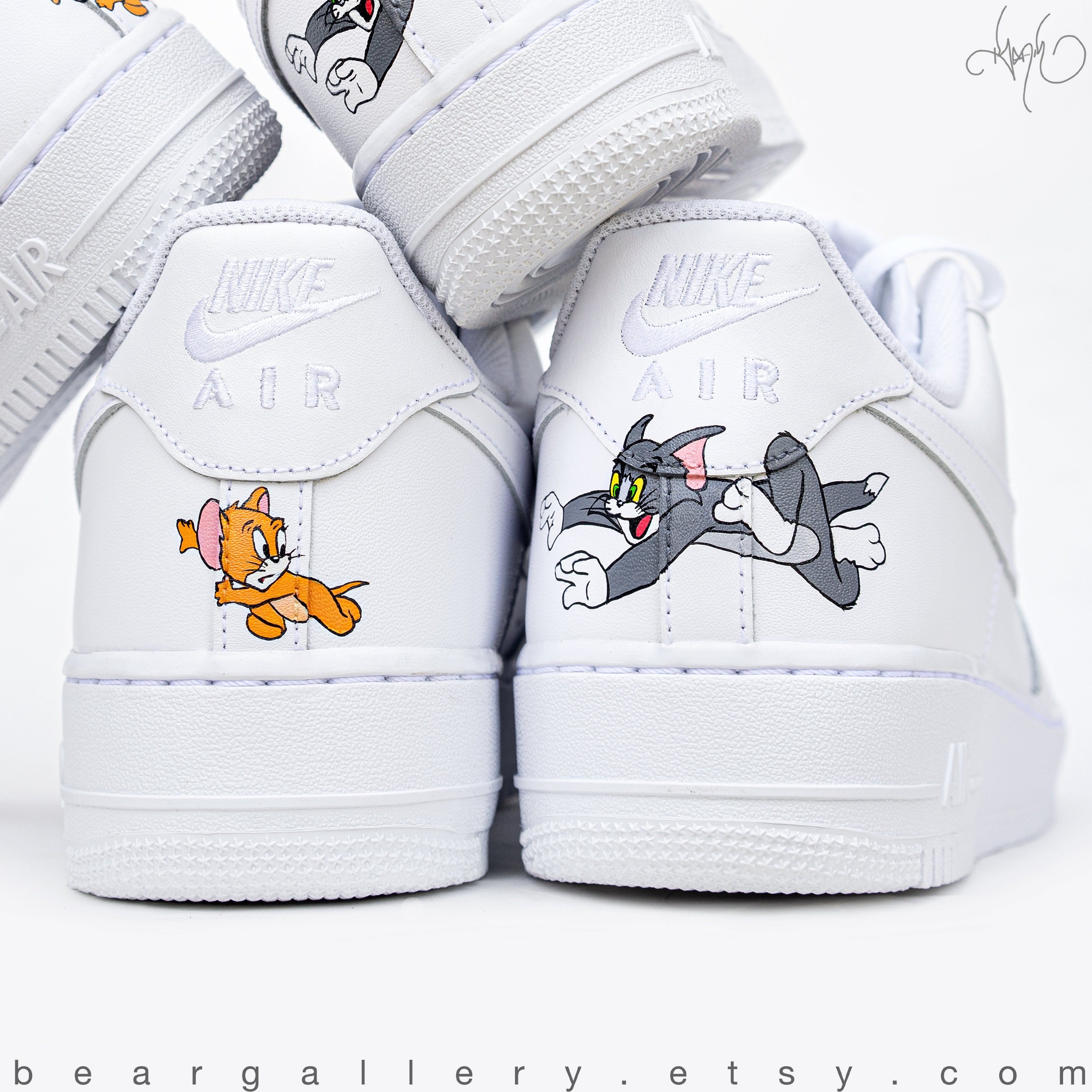 Custom Nike Air Force 1 Scarpe Nike dipinte a mano Cartoon | Etsy Italia