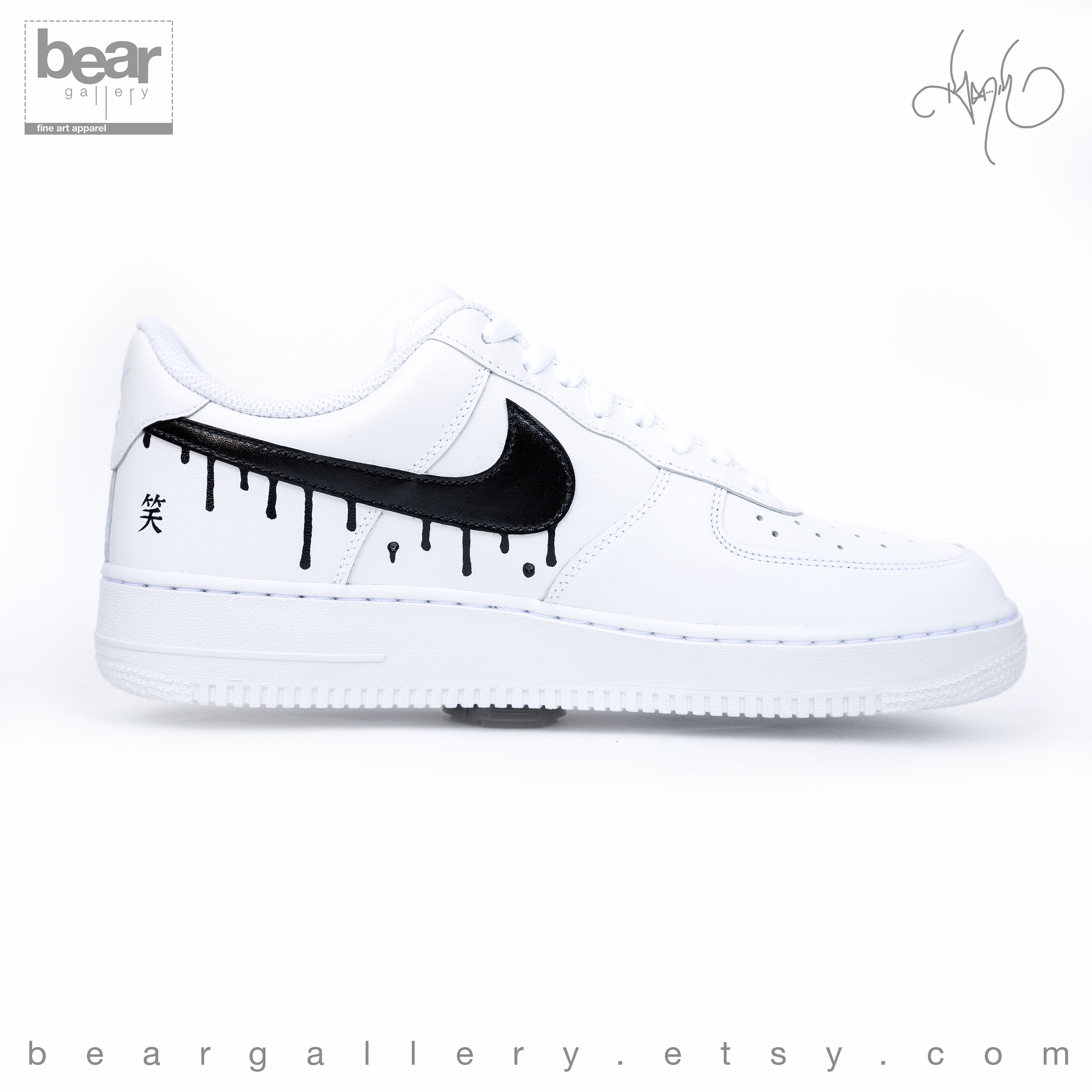 Hand Painted Drip Swoosh Nike Shoes 